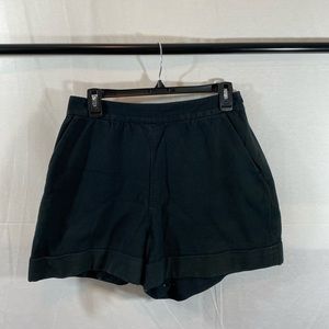 Black Denim Shorts